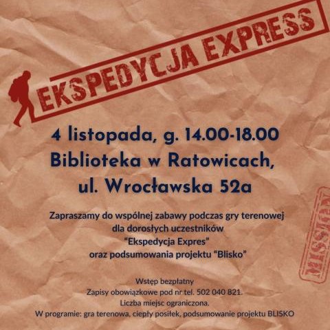Gra terenowa dla dorosłych "Ekspedycja Express"