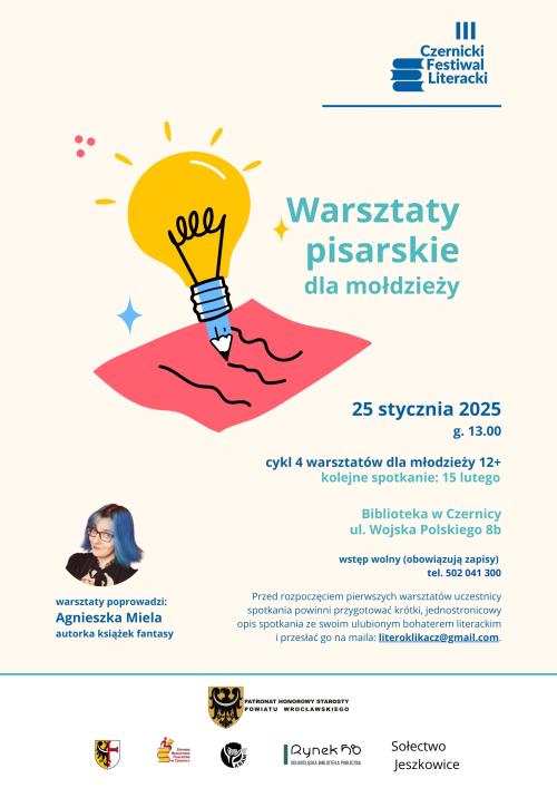 Warsztaty pisarskie w Bibliotece w Czernicy