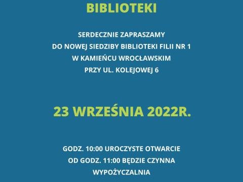 Otwarcie Biblioteki w Kamieńcu Wrocławskim