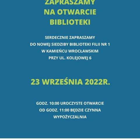 Otwarcie Biblioteki w Kamieńcu Wrocławskim