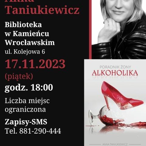 Zapraszamy na spotkanie z Anną Taniukiewicz