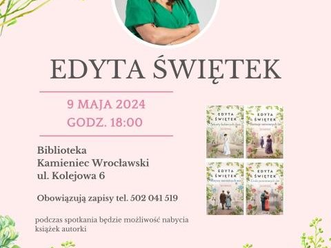 Spotkanie z Edytą Świętek