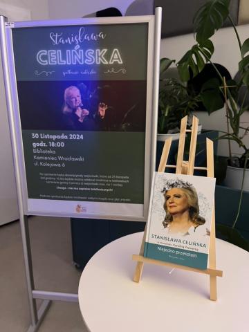 Andrzejkowy wieczór ze Stanisławą Celińską w Bibliotece w Kamieńcu Wrocławskim