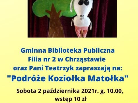 Spotkanie z Panią Teatrzyk w Bibliotece w Chrząstawie