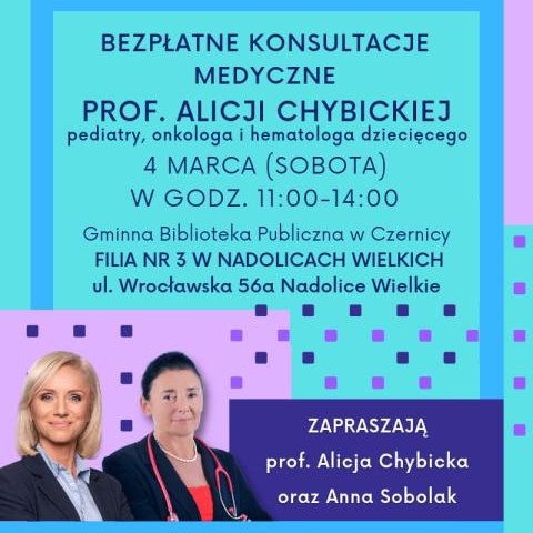 Konsultacje medyczne w Bibliotece w Nadolicach