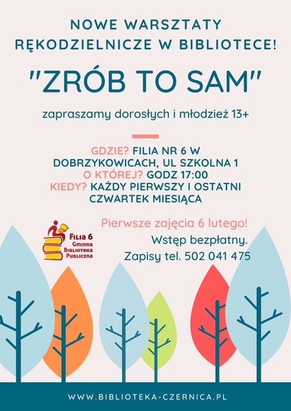Nowe warsztaty rękodzielnicze w Fili nr 6!