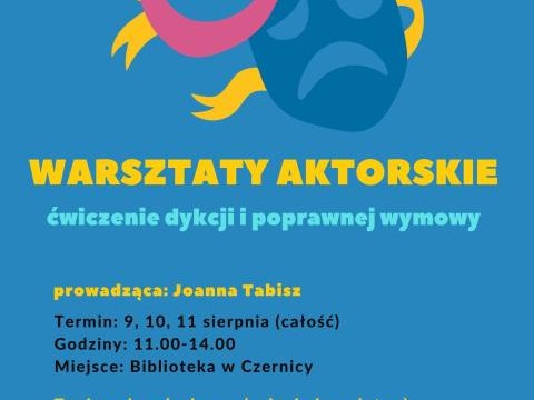 Warsztaty aktorskie w Bibliotece w Czernicy