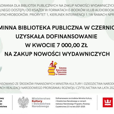 Dofinansowanie na zakup nowości wydawniczych