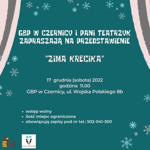 "Zima krecika" czyli Pani Teatrzyk w bibliotece w Czernicy