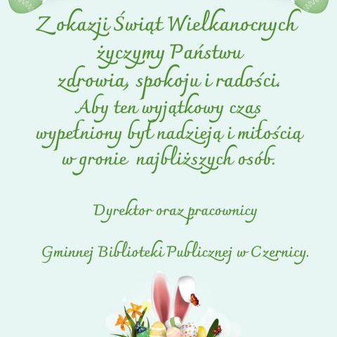 WIELKANOCNE ŻYCZENIA