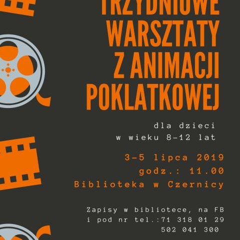 Zapraszamy na  trzydniowe warsztaty z animacji poklatkowej!