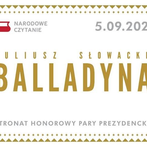 5 września - Narodowe Czytanie - Balladyna