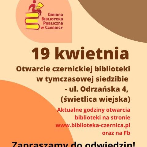 Otwarcie czernickiej biblioteki w tymczasowej lokalizacji