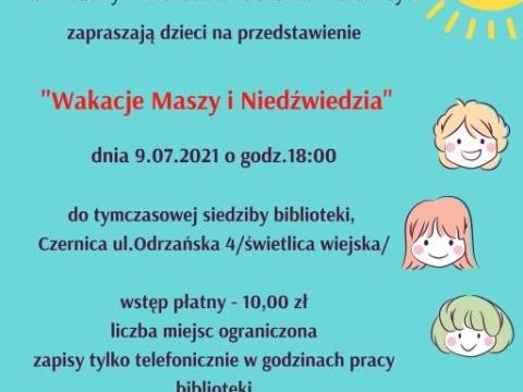 "Masza i Niedźwiedź" w Bibliotece w Czernicy