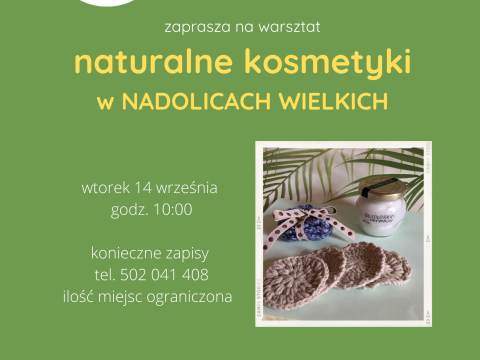 Kolejne warsztaty Klimatycznej Biblioteki - Naturalne kosmetyki