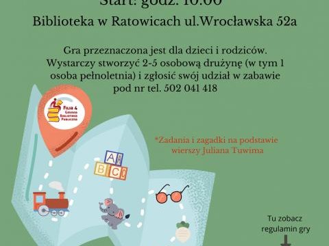 Zapraszamy na Rodzinną Grę Terenową do Ratowic