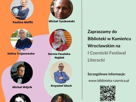 Pierwszy Czernicki Festiwal Literacki już w kwietniu!