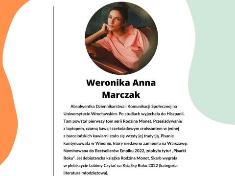 Weronika Anna Marczak - na Czernickim Festiwalu Literackim