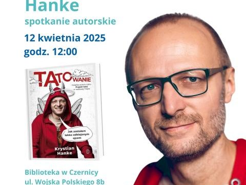 Spotkanie z Krystianem Hanke na rozpoczęcie nowego projektu "Biblioteka dla mężczyzn"